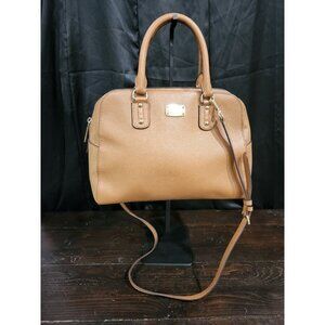 Michael Kors Sandrine Large Saffiano Leather Purse/Crossbody Acorn